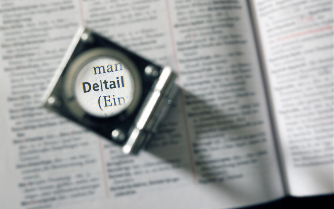 Alles unscharf, bis auf ein feines Detail