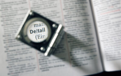 Alles unscharf, bis auf ein feines Detail